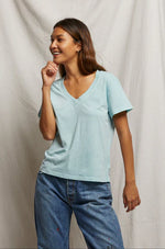 Load image into Gallery viewer, Hendrix Tee in Iced Aqua