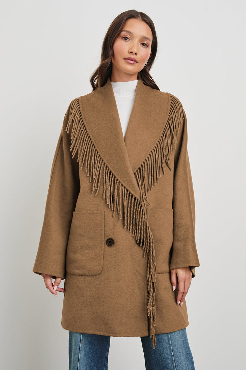 Hugo Coat in Camel – Mint Julep