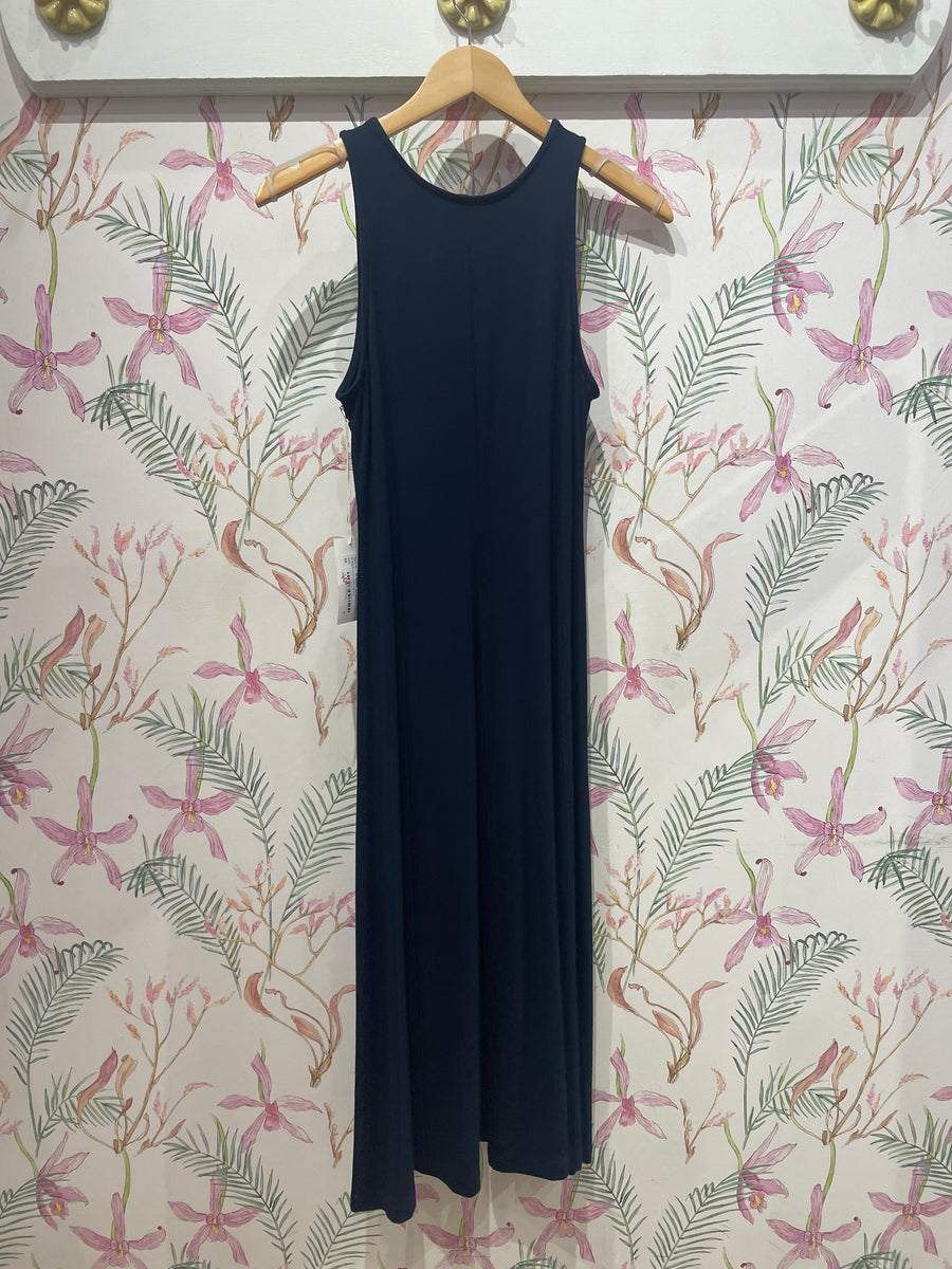 navy sleeveless midi dress Sleeveless Midi Dress in Navy – Mint Julep