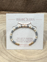 Load image into Gallery viewer, Clarte Bangle in Ivory and Grey