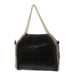 Load image into Gallery viewer, Leather Chain Shoulder Bag in Black
