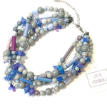 Load image into Gallery viewer, Sylvie Statement Necklace in Peri Silver