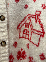 Load image into Gallery viewer, Button Up Knit Sweater Cardigan in Cream