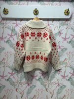 Load image into Gallery viewer, Button Up Knit Sweater Cardigan in Cream