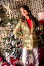 Load image into Gallery viewer, Full Sequin Holly Blazer in Gold