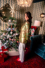 Load image into Gallery viewer, Full Sequin Holly Blazer in Gold
