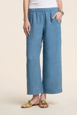 Load image into Gallery viewer, Lola Woven Linen Pant in Hailstone