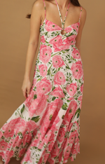 Load image into Gallery viewer, Martina Maxi Dress in White Peony
