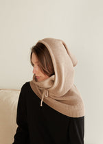 Load image into Gallery viewer, High Neck Hoodie Snood in Plum
