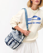 Load image into Gallery viewer, Adjustable Crossbody Strap in Chambray w/ Tonal Ciao