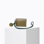 Load image into Gallery viewer, Moni Calf Leather Wallet in Kaki