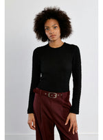 Load image into Gallery viewer, Popcorn Long Sleeve Shirt in Black
