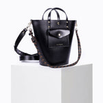 Load image into Gallery viewer, Notion Calf Leather Bag in Noir