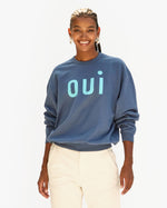 Load image into Gallery viewer, Oversized Sweatshirt in Faded Navy Oui
