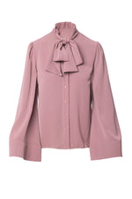 Load image into Gallery viewer, Oversized Bow Blouse in Onion