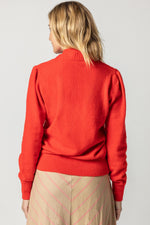 Load image into Gallery viewer, Long Sleeve V-Neck Sweater in Flame

