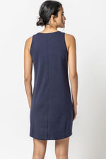 Load image into Gallery viewer, High Neck Dress in Dark Navy
