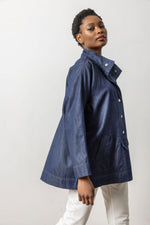 Load image into Gallery viewer, Denim Swing Jacket in Dark Wash