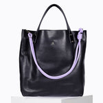 Load image into Gallery viewer, Ruban Calf Leather Bag in Graine Noir