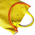 Load image into Gallery viewer, Ruban Perforated Lamb Leather Bag in Jaune