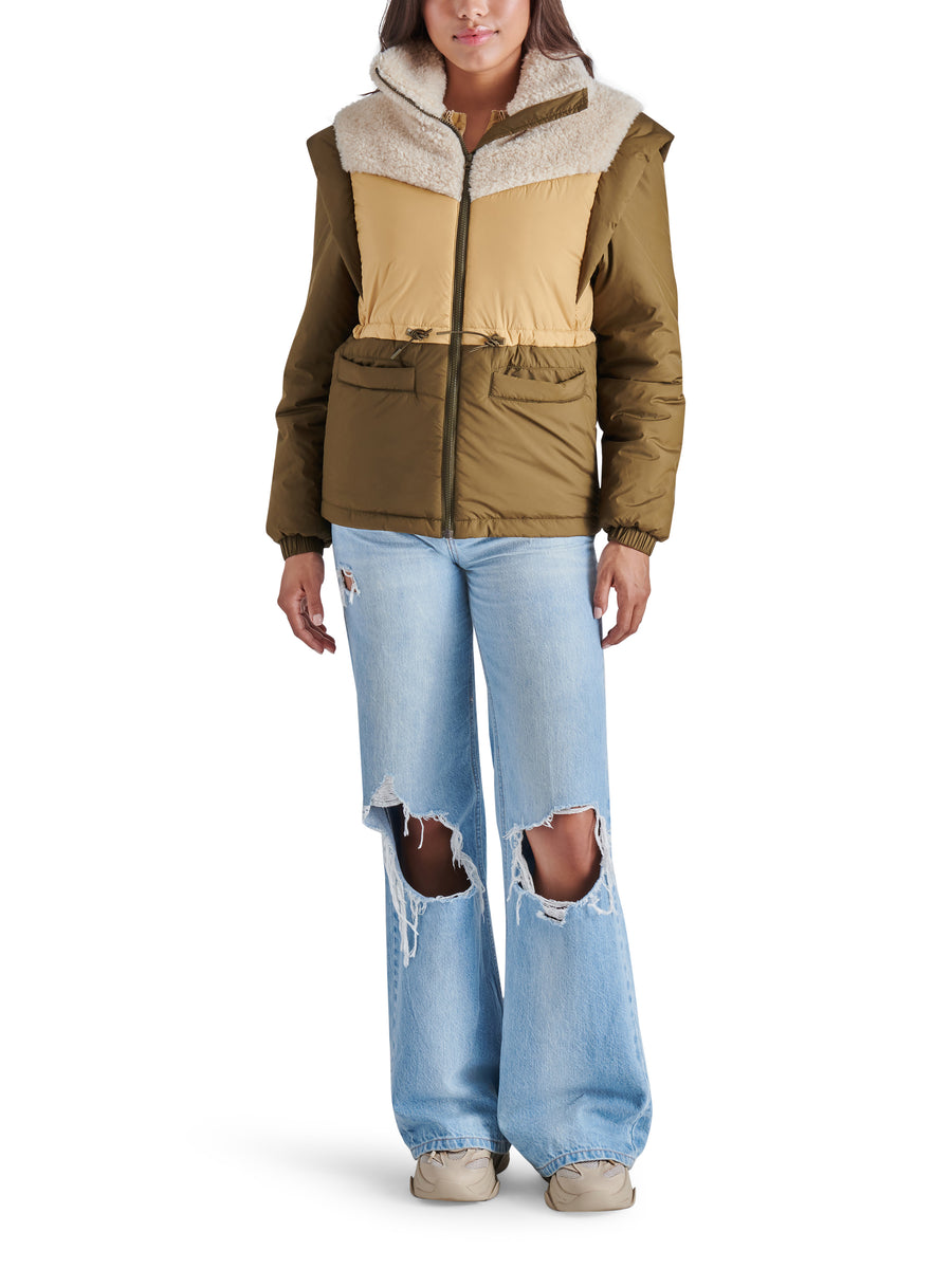 Hana Coat in Dark Olive – Mint Julep