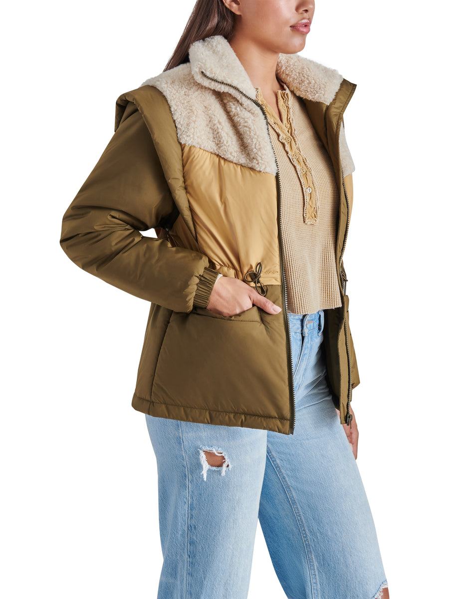 ジャケット・アウター na.e Half Coat Olive Hana Coat in Dark Olive – Mint Julep