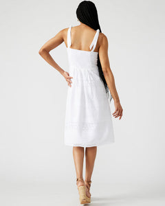 Carlynn Dress in Eyelet White