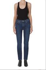 Load image into Gallery viewer, Willow Mid Rise Slim Crop in Divided