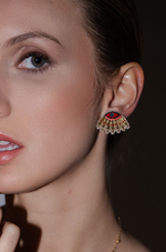 Load image into Gallery viewer, Chaz Ear-chip Studs in Mandarine