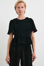Load image into Gallery viewer, Rosie Top in Black Velvet