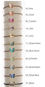 Load image into Gallery viewer, Small Butterfly Bracelet in Black