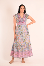 Load image into Gallery viewer, Pebby Maxi Dress in Blue Reef