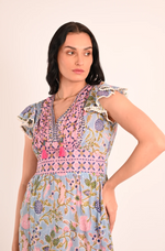 Load image into Gallery viewer, Pebby Maxi Dress in Blue Reef