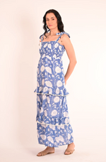 Load image into Gallery viewer, Aria Tube Maxi Dress in Indigo Island