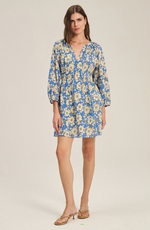 Load image into Gallery viewer, Sandrine Boho Dress in Asul