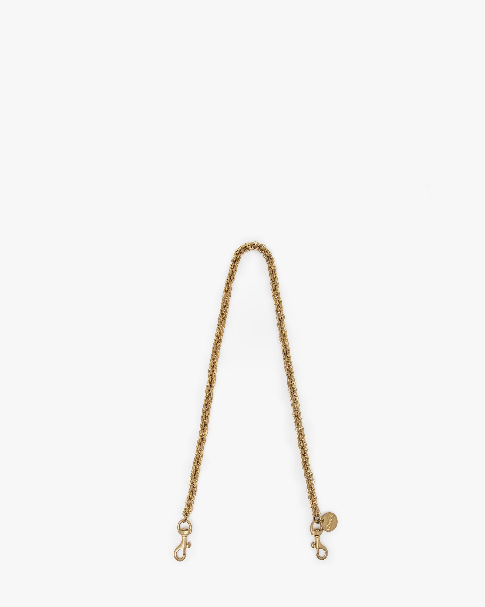Shoulder Circle Chain Strap in Italian Brass