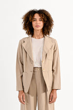 Load image into Gallery viewer, Blazer Jacket in Light Khaki
