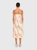 Load image into Gallery viewer, Delora Midi Dress in Limoncello Print