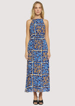 Load image into Gallery viewer, Sorrento Romance Maxi Dress in Blue Floral Multi