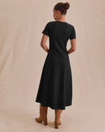 Load image into Gallery viewer, Winslow Midi Dress in Black