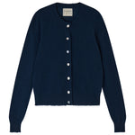 Load image into Gallery viewer, Cashmere Distressed Cardigan in Navy