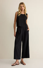 Load image into Gallery viewer, Scout Linen Pant in Black
