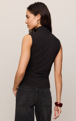 Load image into Gallery viewer, Silva High Neck Tank in Black