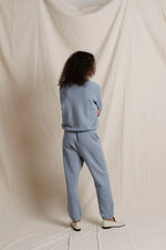 Load image into Gallery viewer, Alexi Speckled French Terry Crew Sweatshirt in Turbulence