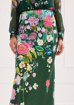 Load image into Gallery viewer, The Hilary Skirt in Emerald Garden Enchantment