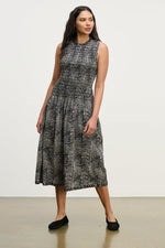 Load image into Gallery viewer, Katherine Smocked Dress in Black