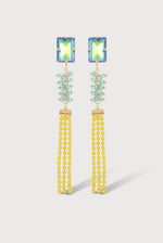 Load image into Gallery viewer, Long Shine Earrings in Multi/Yellow