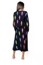 Load image into Gallery viewer, Mini Rainbow Nutcracker Knit Skirt in Navy