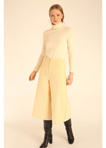 Load image into Gallery viewer, Culotte Corduroy Pants in Beige
