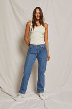Load image into Gallery viewer, Debbie Ribbed Tank in Sugar